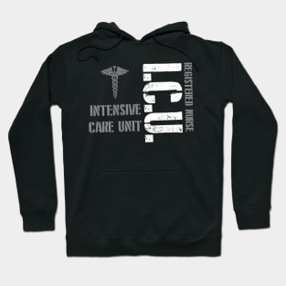 Icu Registered Nurse Intensive Care Unit Rn Staff Hoodie